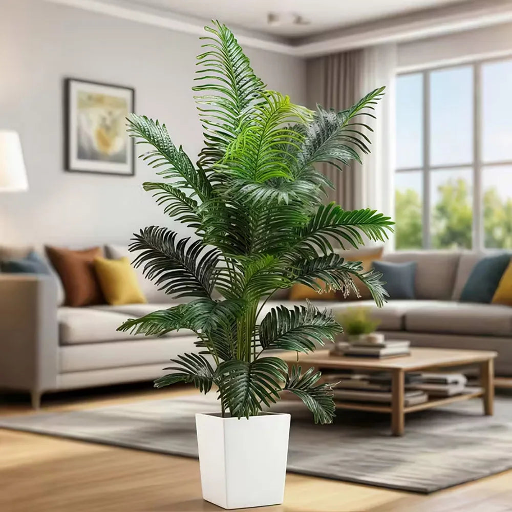 Artificial Giant Palm Tree Plant With Lifelike Leaves For Indoor Outdoor