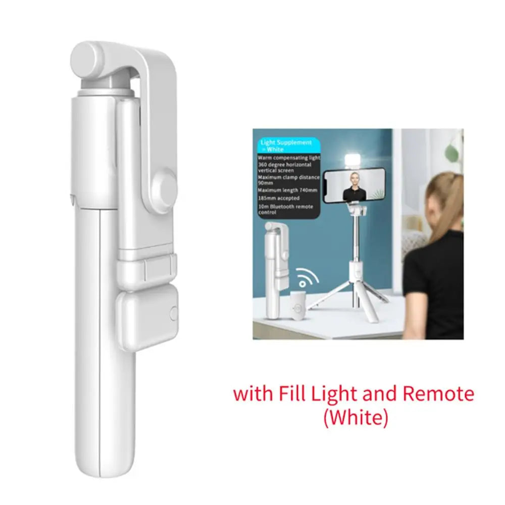 Portable Bluetooth Selfie Stick Tripod With Remote Shutter Extendable