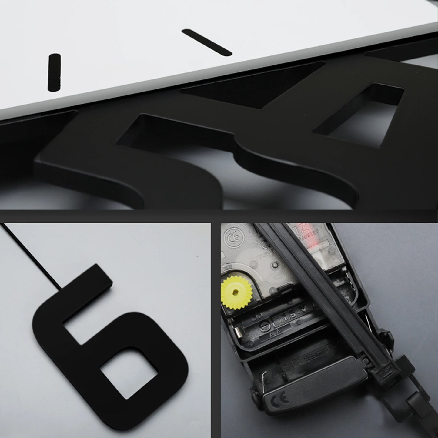 Bymaocar Modern Circular Digital Wall Clock for Home Office