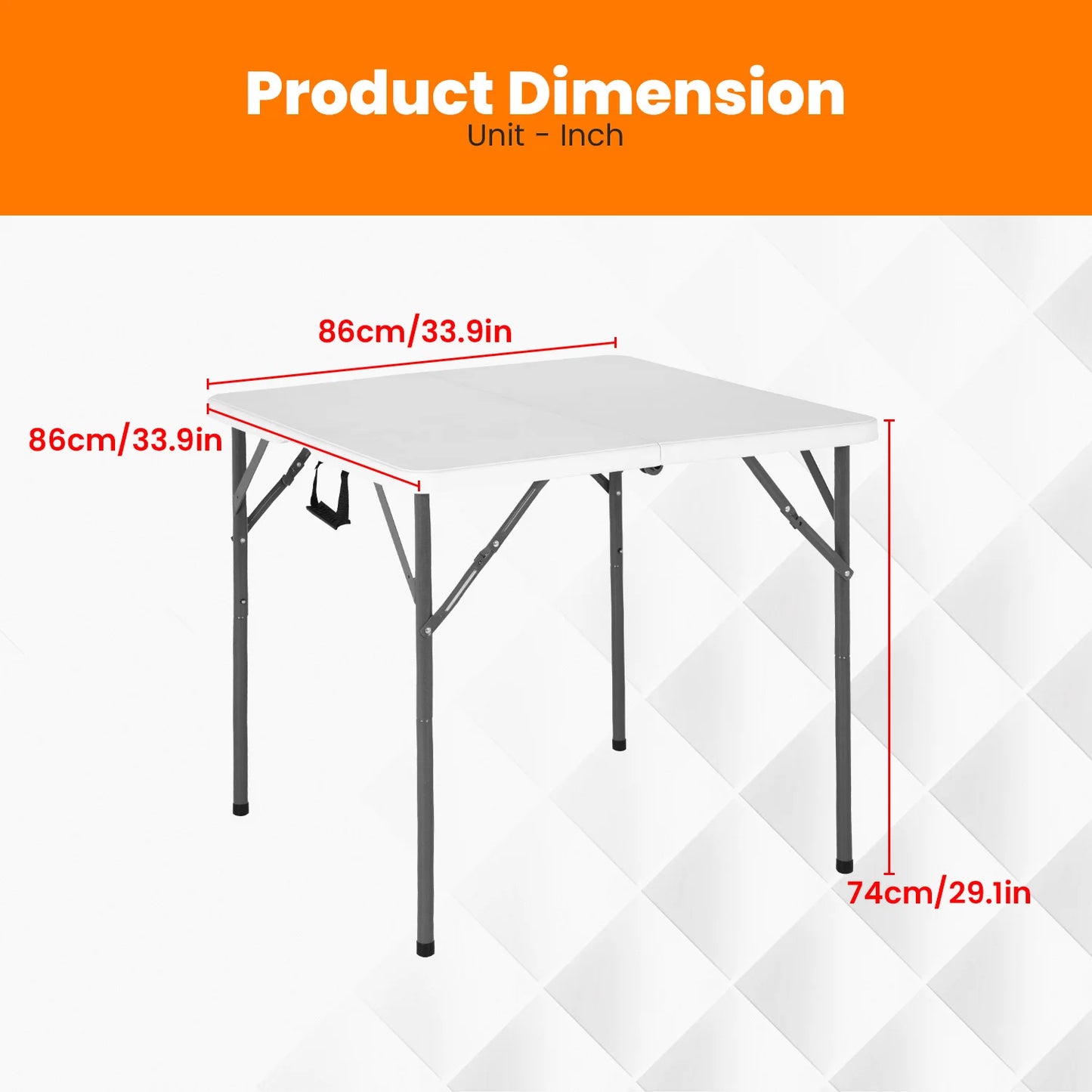 DOPINMIN Folding Outdoor Dining Table Portable Plastic Folding Card Table