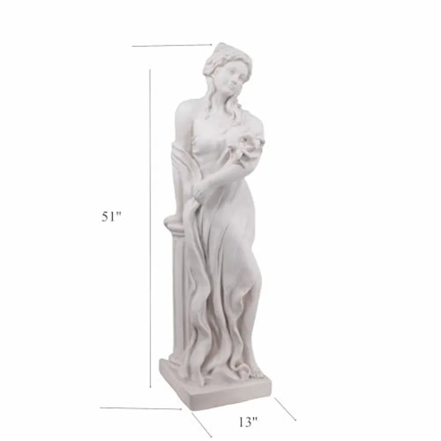 SHXI Outdoor Garden Nymph Statue Magnesium Oxide Goddess Sculpture