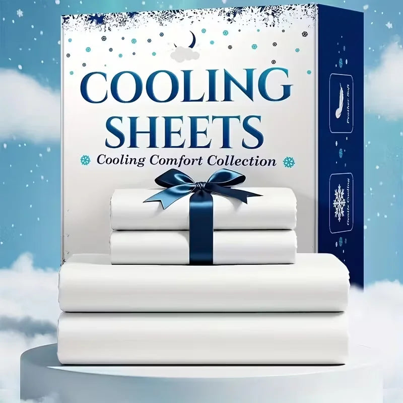 Bamboo Cooling Sheet Set for Hot Sleepers Breathable Comfort