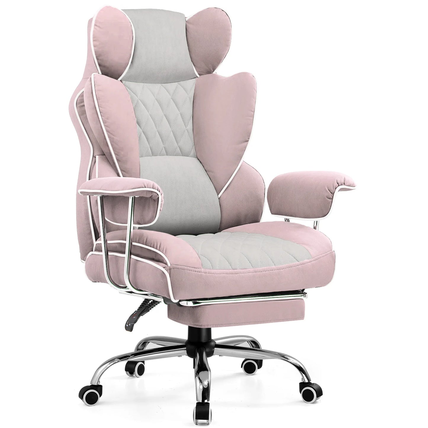 COMHOMA Gaming Chair With Pocket Spring Lumbar Support And Footrest