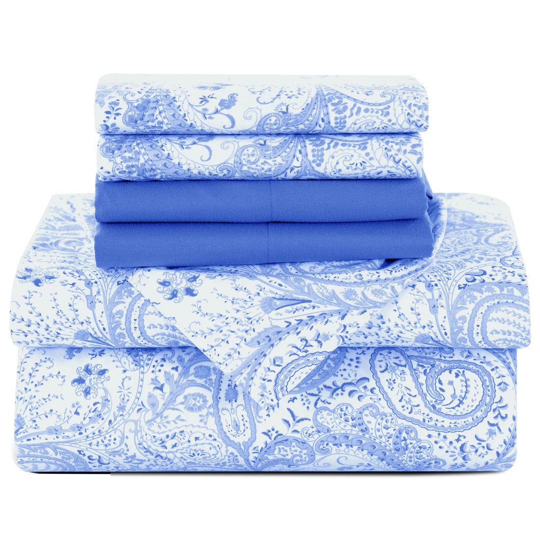 Lux Decor Paisley Microfiber Sheet Set 6 Piece Bedding