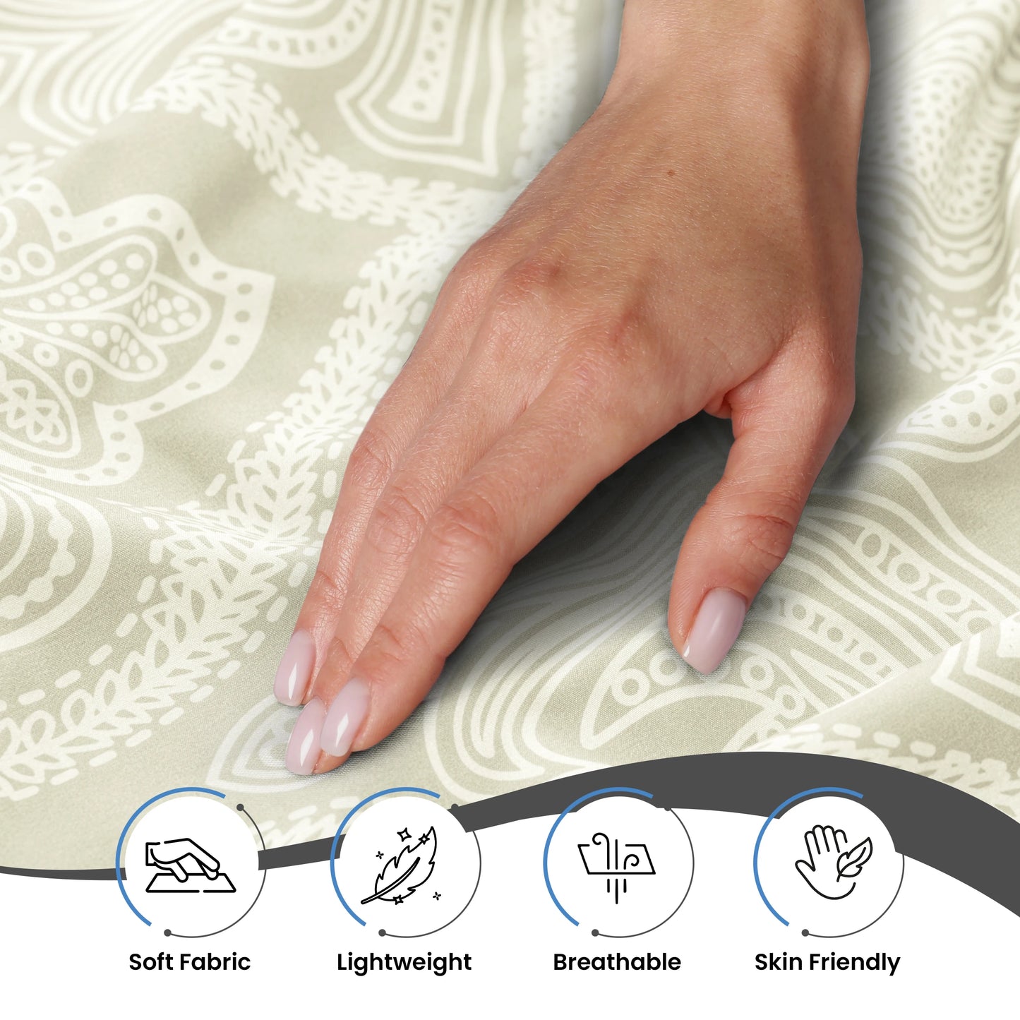 Lux Decor Paisley Microfiber Sheet Set 6 Piece Bedding