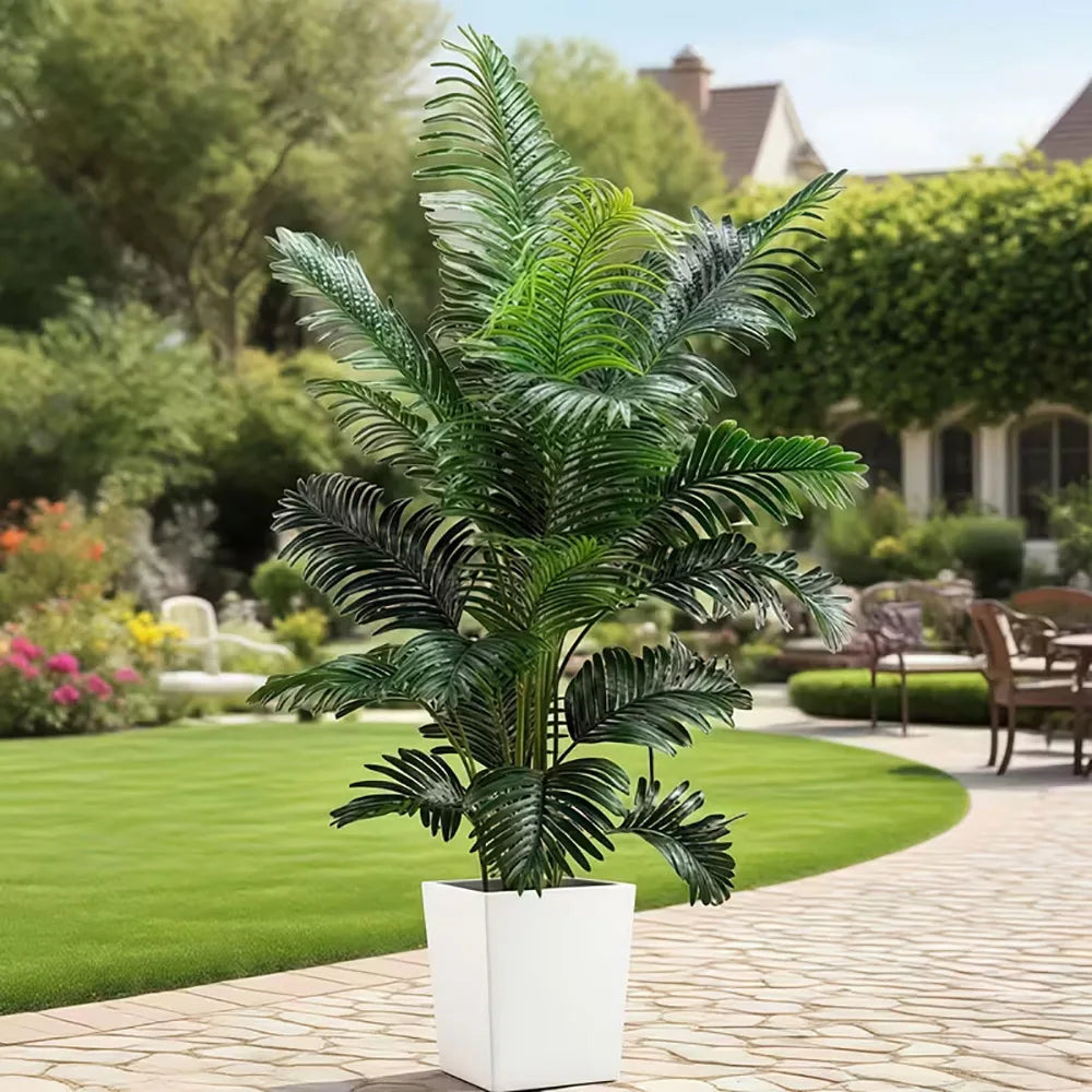 Artificial Giant Palm Tree Plant With Lifelike Leaves For Indoor Outdoor