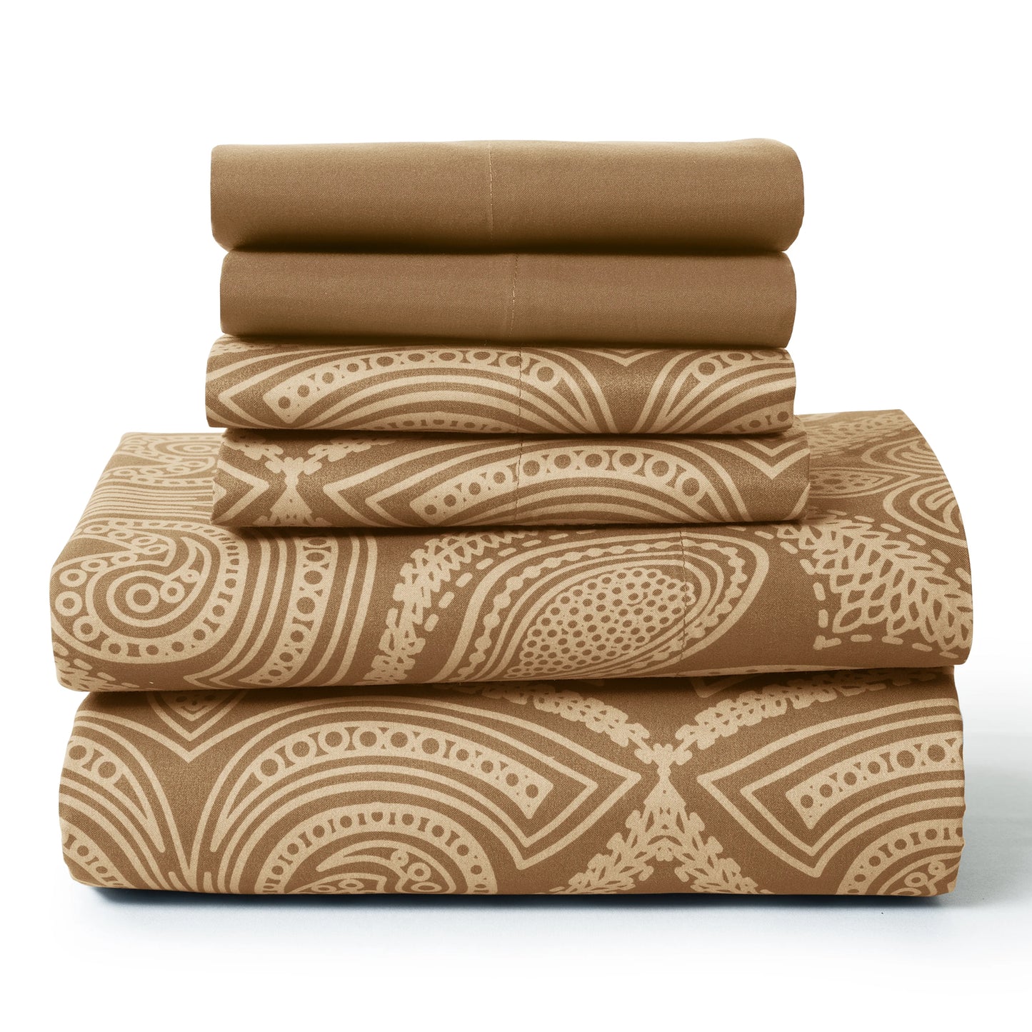 Lux Decor Paisley Microfiber Sheet Set 6 Piece Bedding