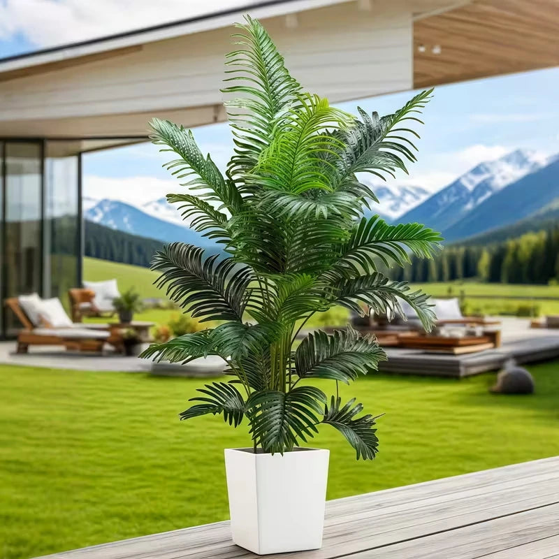 Artificial Giant Palm Tree Plant With Lifelike Leaves For Indoor Outdoor