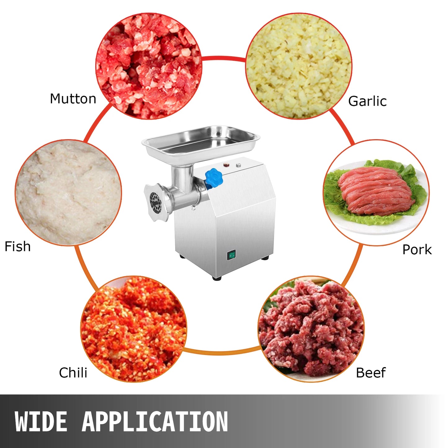SucceBuy Electric Meat Grinder Mincer Commercial Kitchen