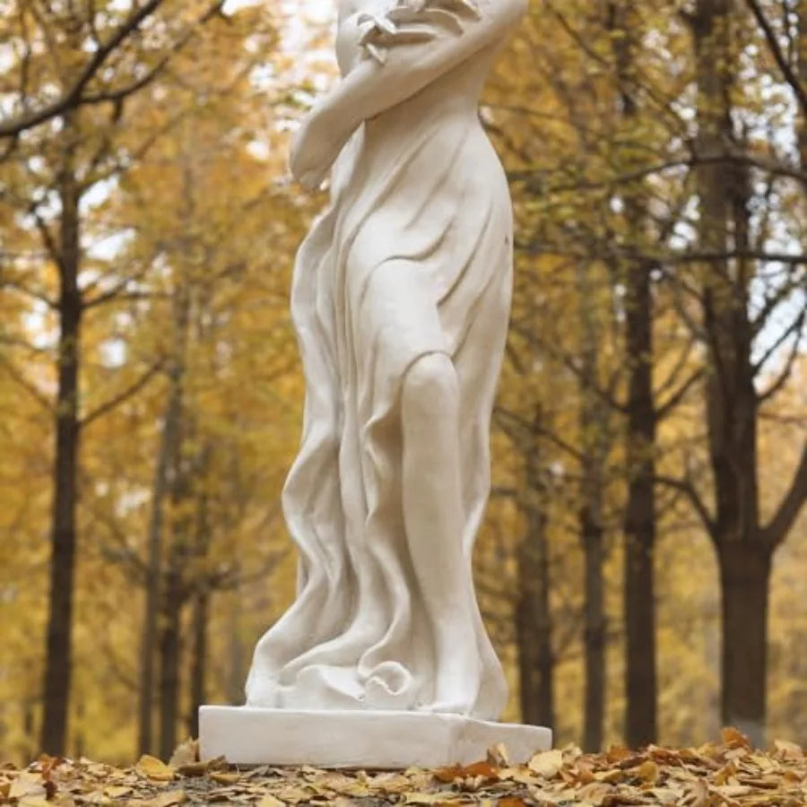 SHXI Outdoor Garden Nymph Statue Magnesium Oxide Goddess Sculpture