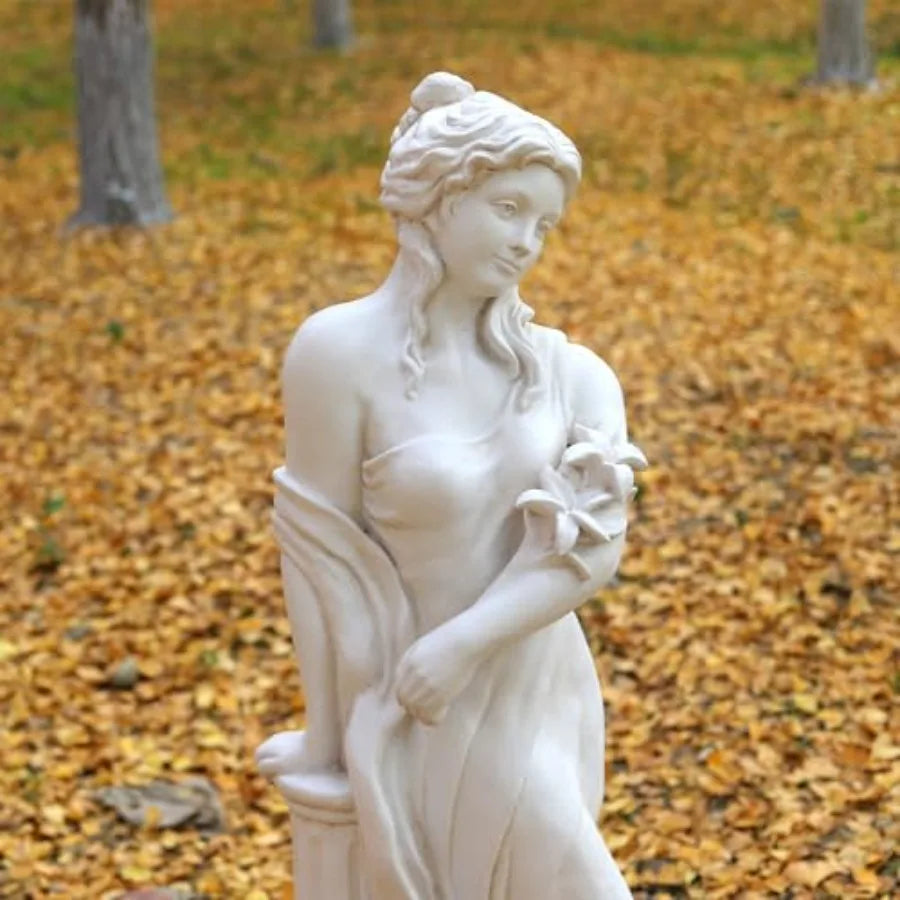 SHXI Outdoor Garden Nymph Statue Magnesium Oxide Goddess Sculpture