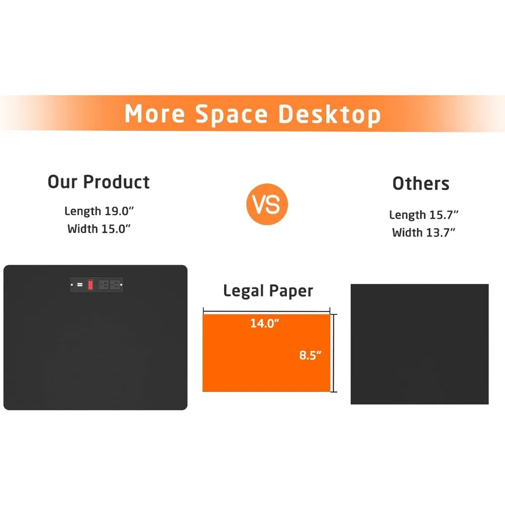 ANGDUO Nightstand With Charging Station And Storage Drawers