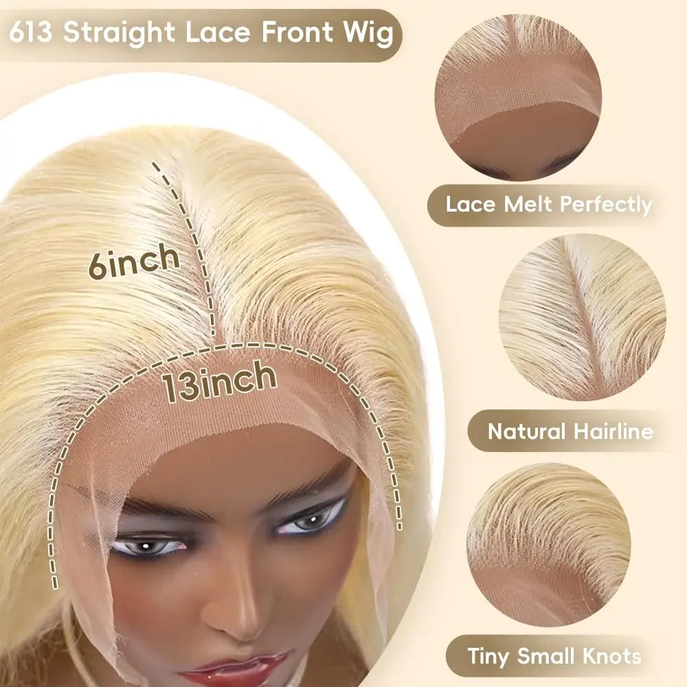 WeWave HD Lace Frontal Wig Remy Straight Human Hair