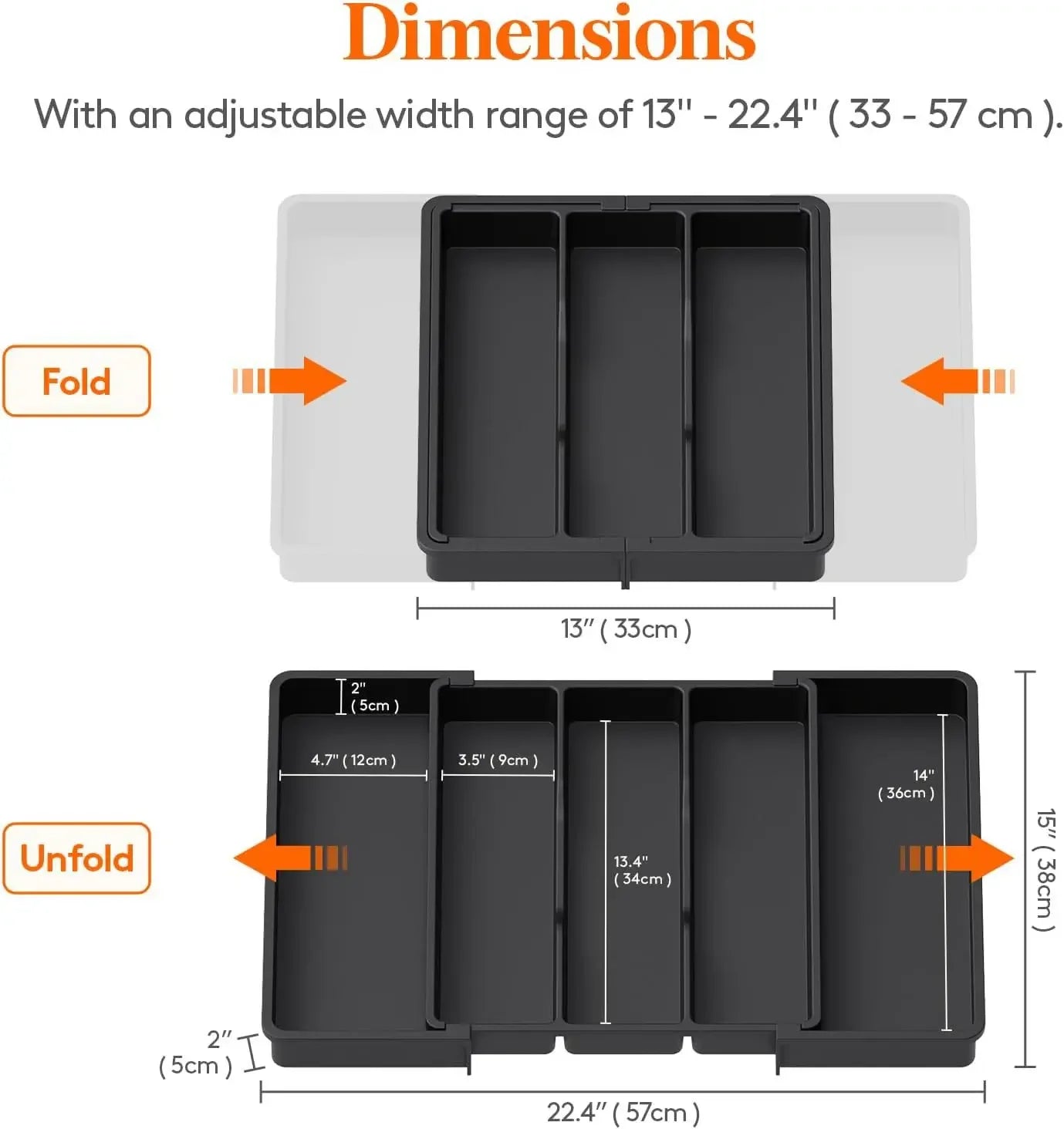 VIE LENTE CN Kitchen Silverware Drawer Organizer Expandable Utensil Tray