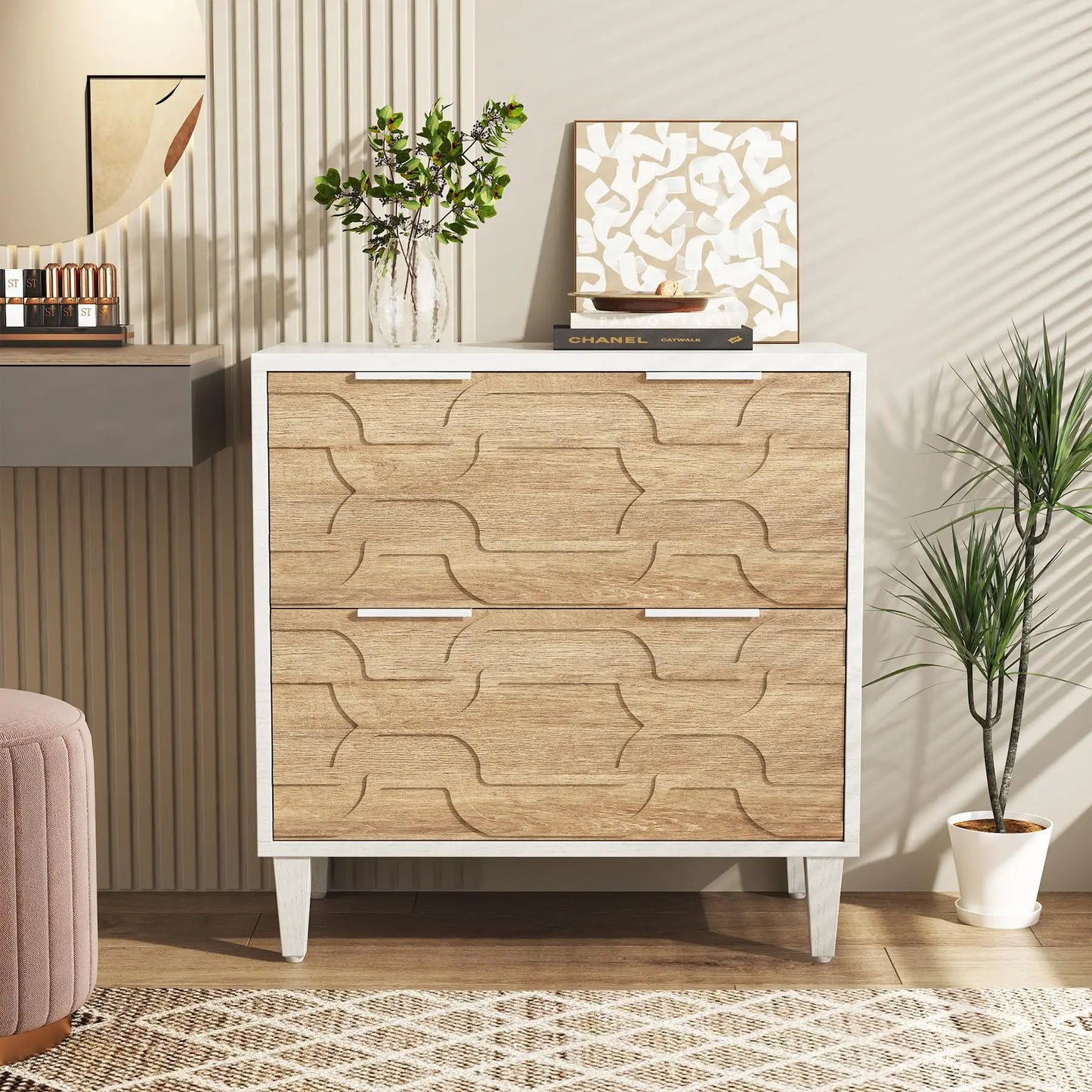 Tribesigns 2 Drawer File Cabinet For Office Storage And Filing