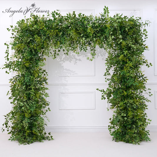 Angela Flower Silk Greenery Wedding Backdrop Arch Decor