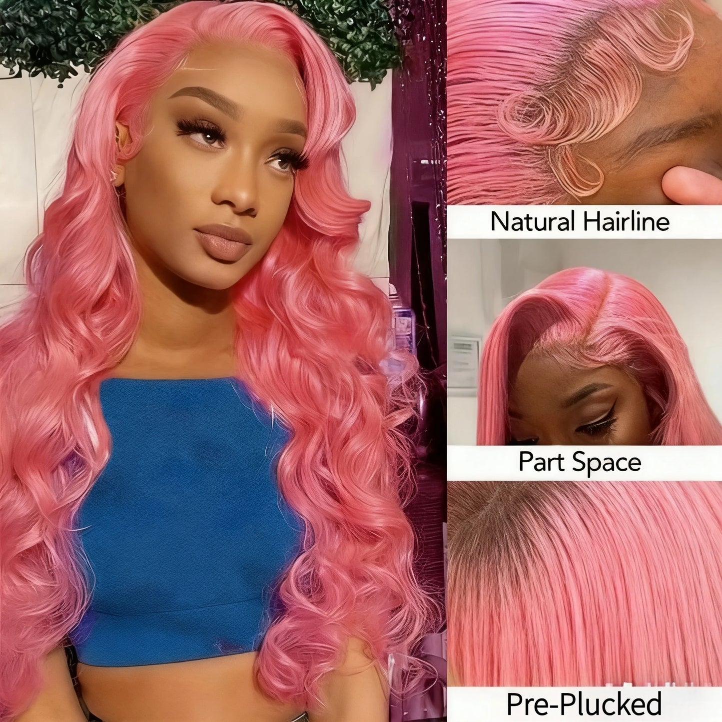 Lafino Transparent Lace Front Wig Body Wave Brazilian Human Hair