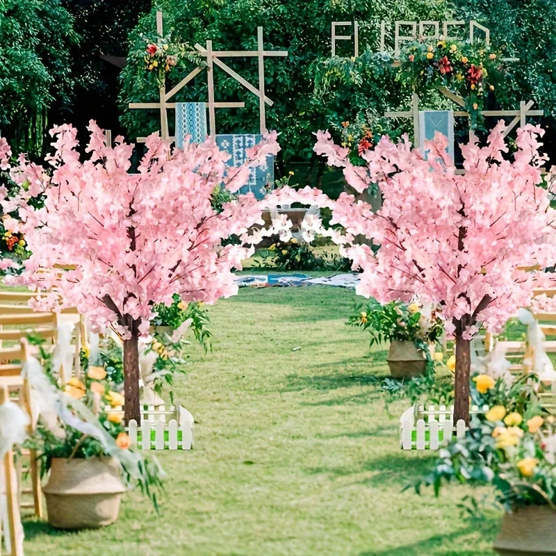 NONECN Artificial Cherry Tree Decor for Indoor Outdoor Weddings
