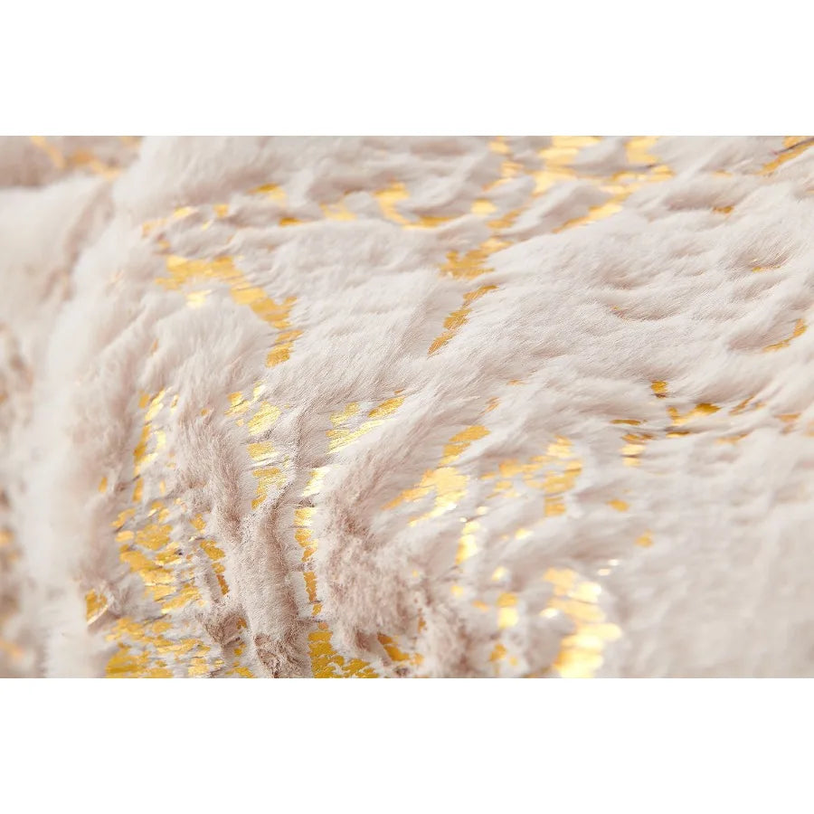 Luxury Chinchilla Faux Fur Decorative Pillow