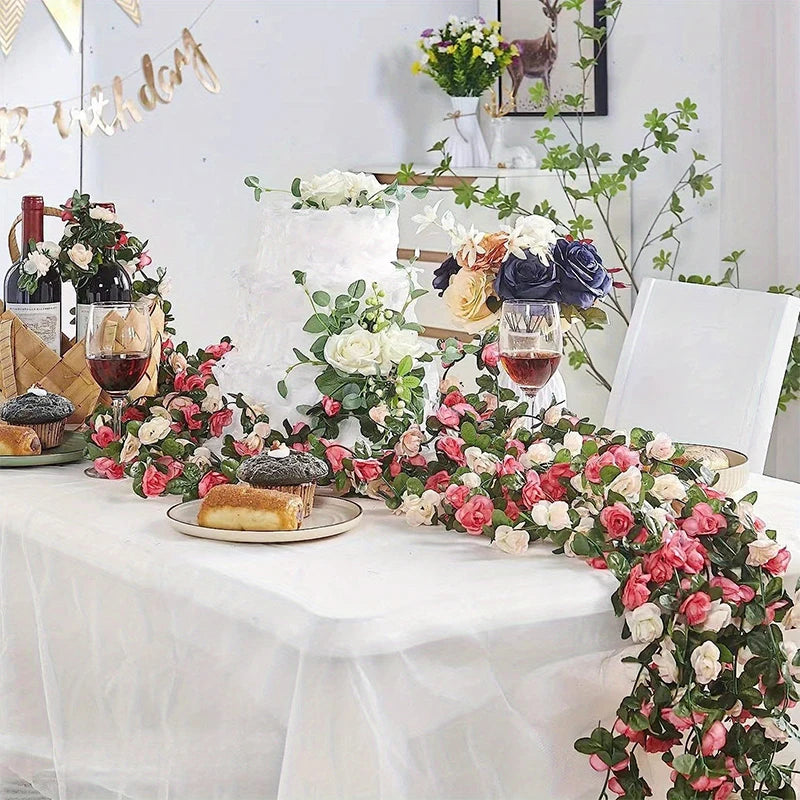 Artificial Rose Vine For Wedding Decor And Home Garden Decoration