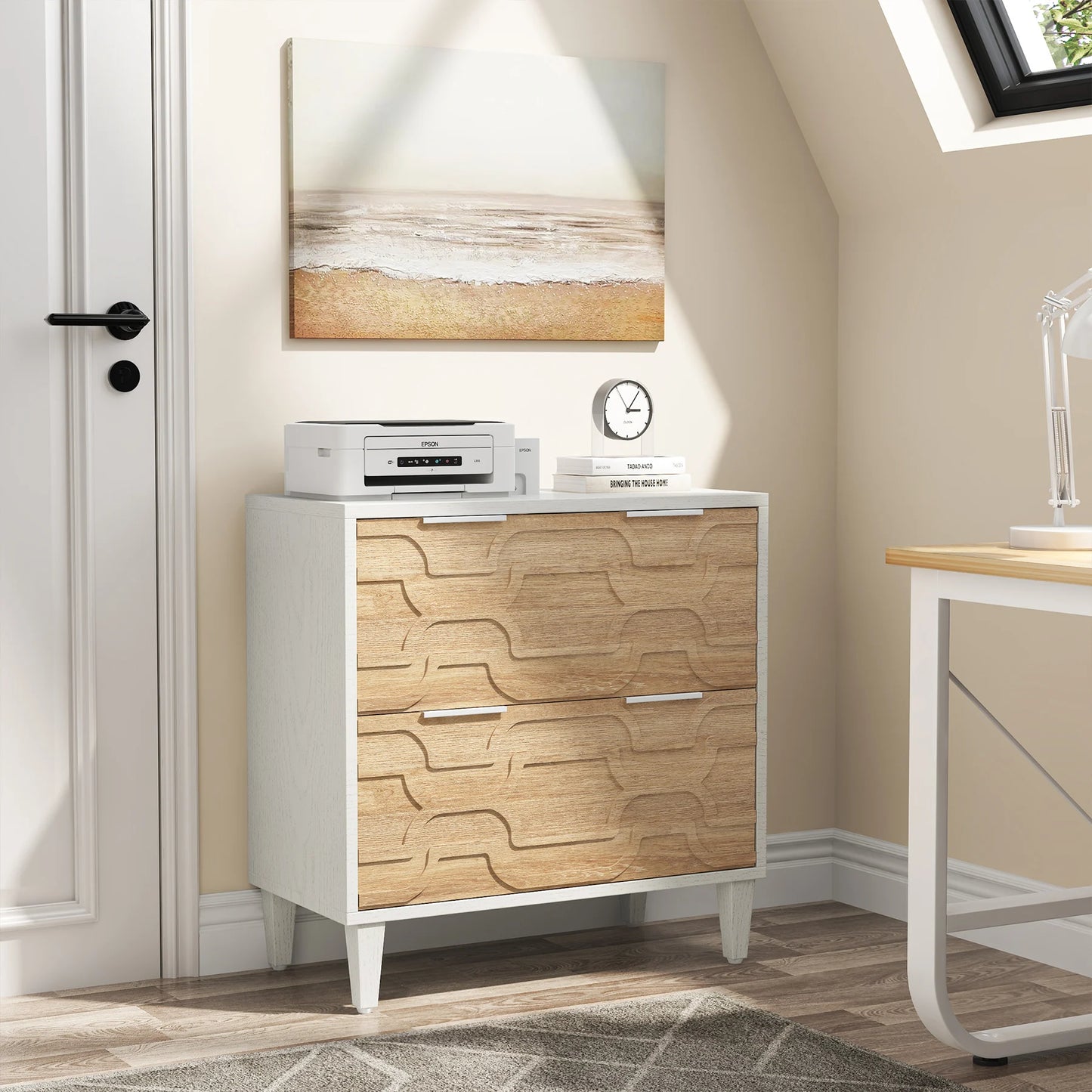 Tribesigns 2 Drawer File Cabinet For Office Storage And Filing