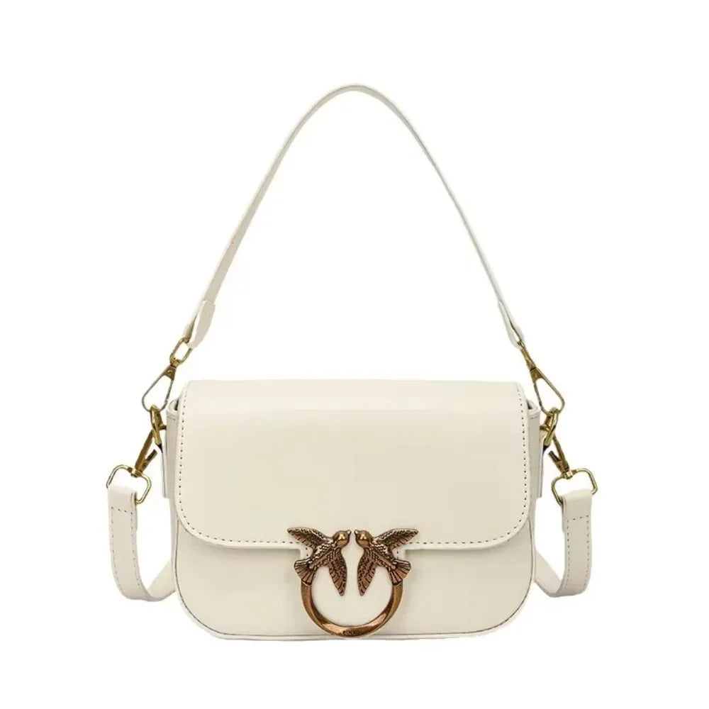Women PU Crossbody Bag Box Design Small Compact Everyday Purse