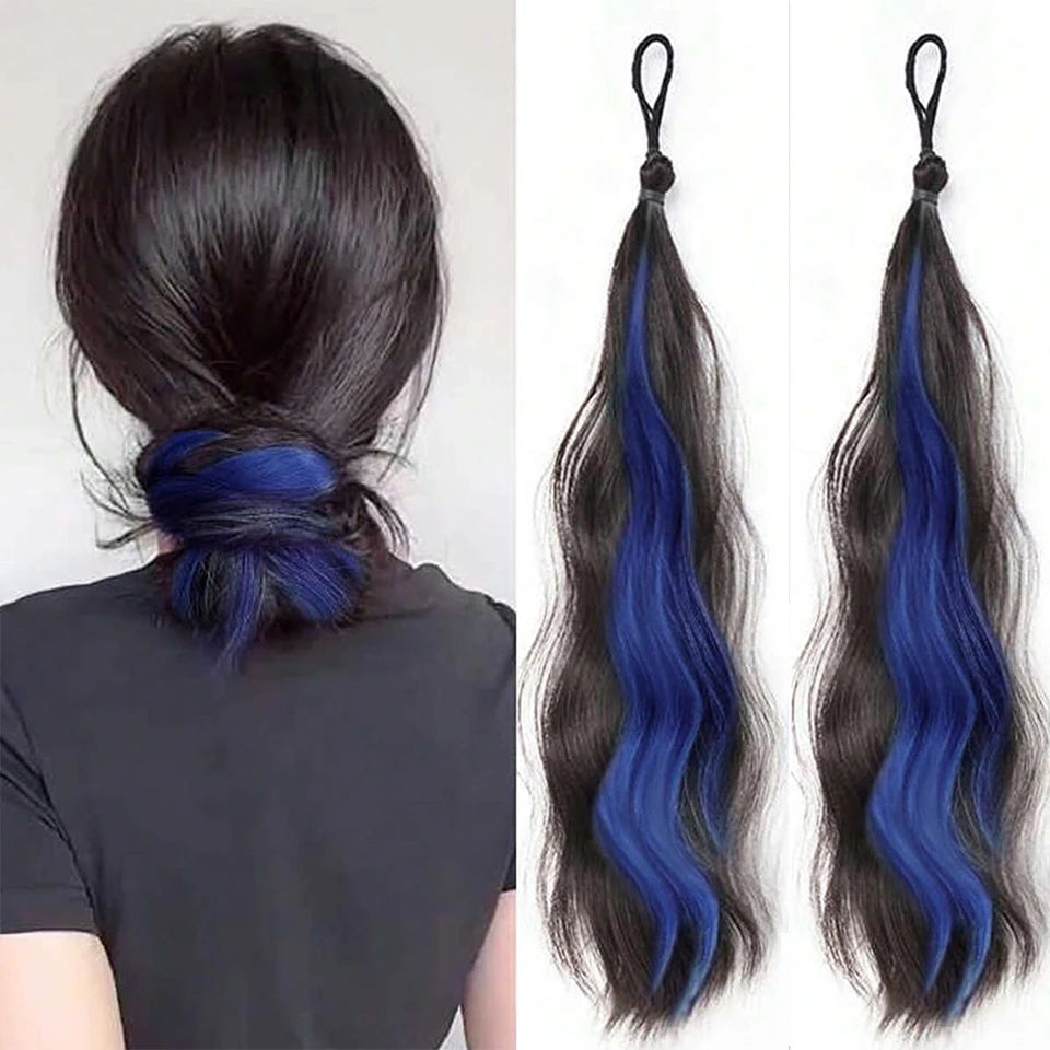 Synthetic Wig Ponytail Extension For Women Curly Wavy Hair