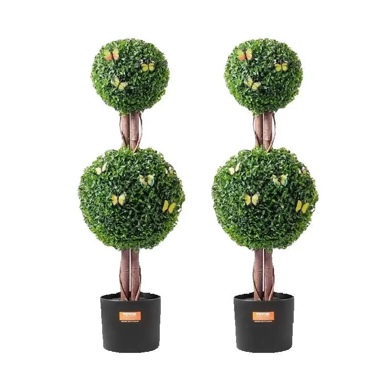 SucceBuy Artificial Boxwood Topiary Tree Faux Plant For Indoor Decor