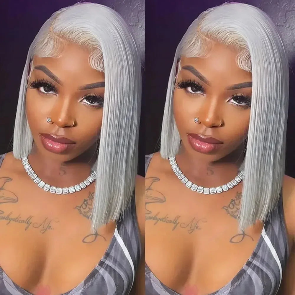 Monstar Remy Brazilian Lace Front Bob Wig For Women Human Hair Pre Plucked