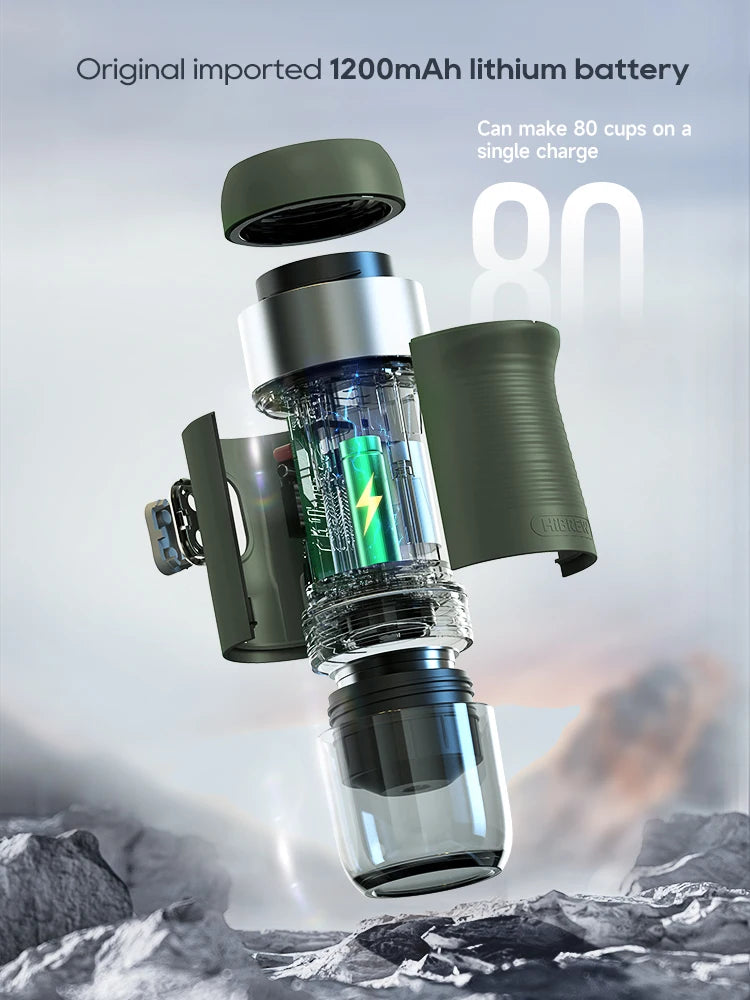 HiBREW Wireless Portable Espresso Machine For Car And Home Nespresso