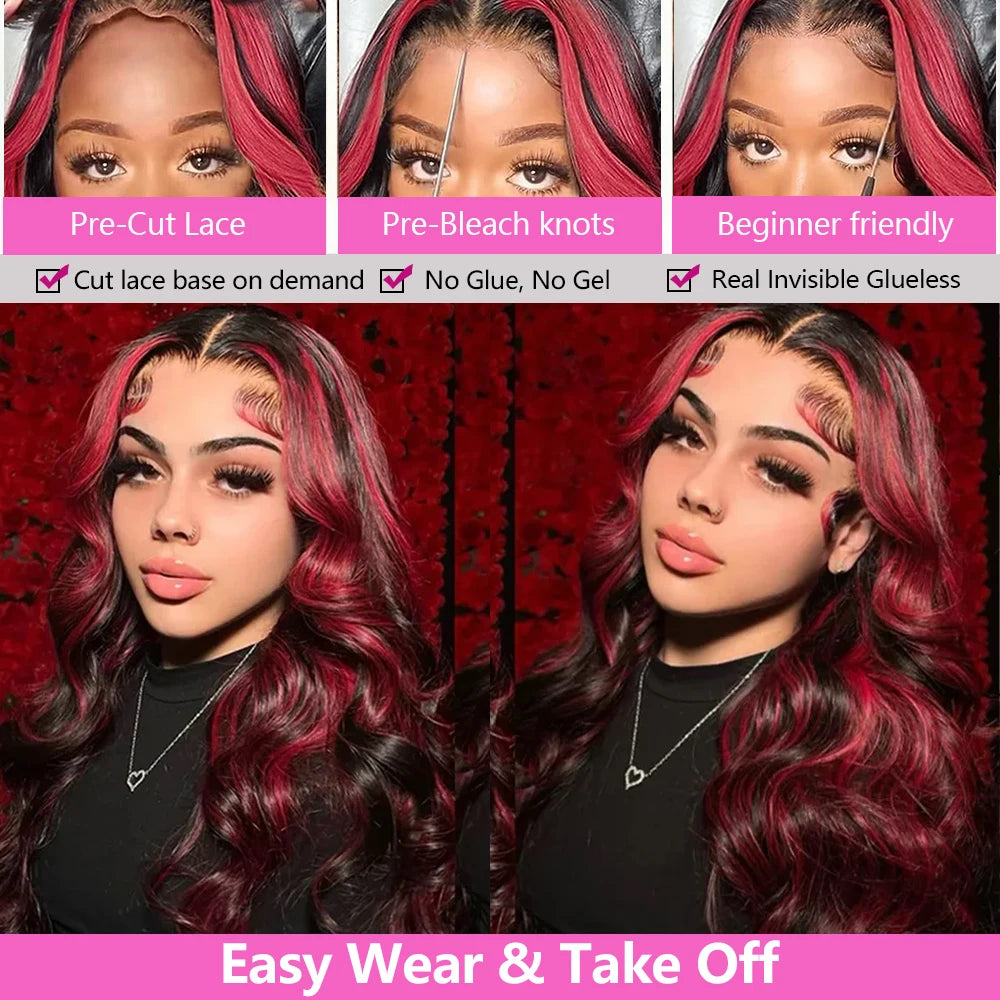 Wig Queen Remy Brazilian Body Wave Lace Front Wig Glueless