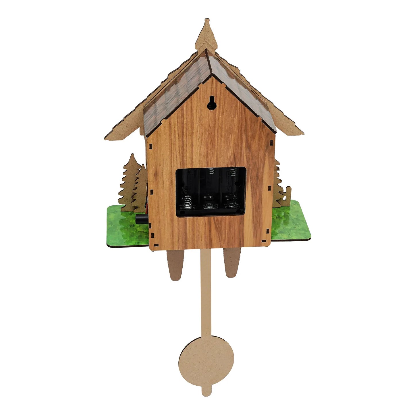Cuckoo Wall Clock Traditional Chalet Forest House Pendulum Quartz Clock