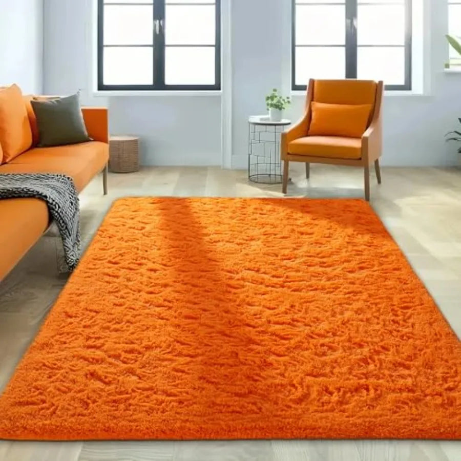 Luxurious Soft Shag Area Rug for Living Room and Bedroom