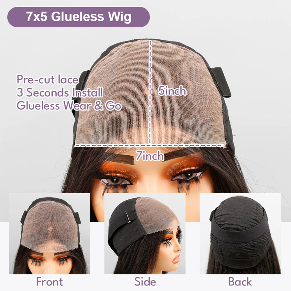 Brazilian Water Wave Lace Front Bob Wig Glueless Remy Hair