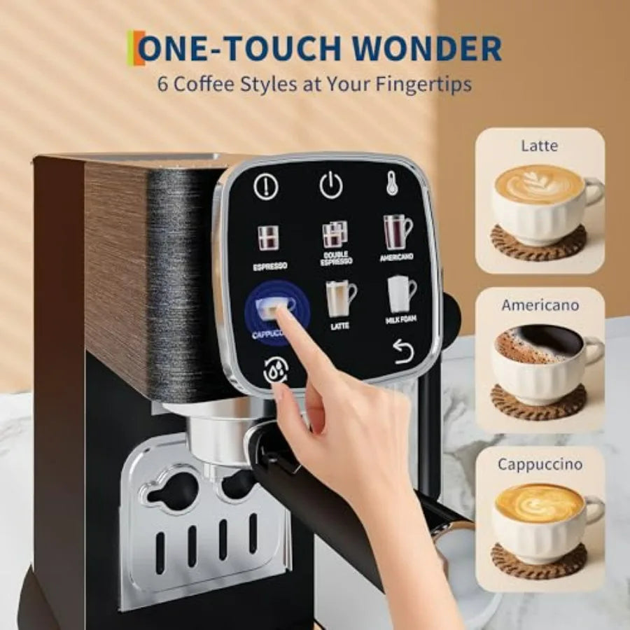 Iosn 20 Bar Espresso Machine With Milk Frother And Touchscreen