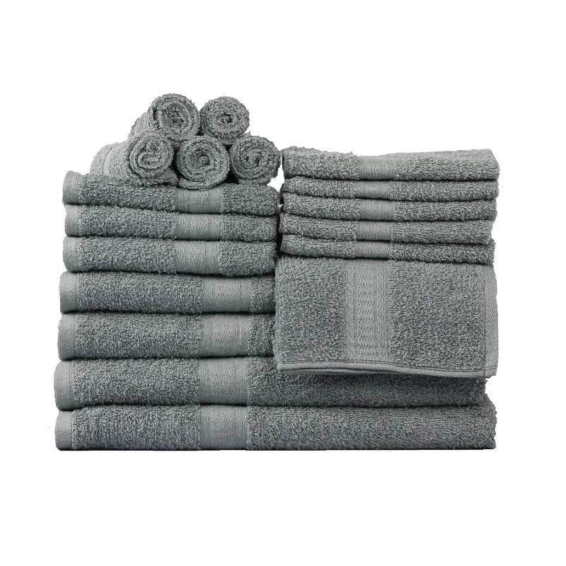 Guangdong 100 Percent Cotton Towel Set 18 Piece Super Absorbent