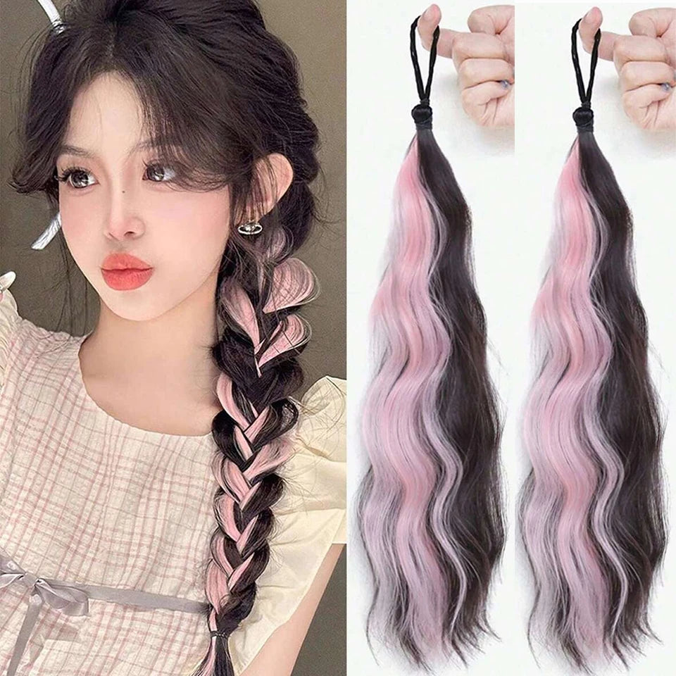 Synthetic Wig Ponytail Extension For Women Curly Wavy Hair