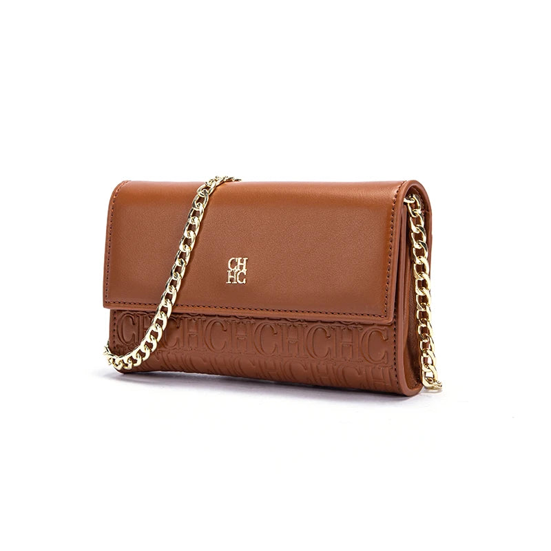 CHCH Women's Shoulder Bag with Magnetic Flip Chain Wallet