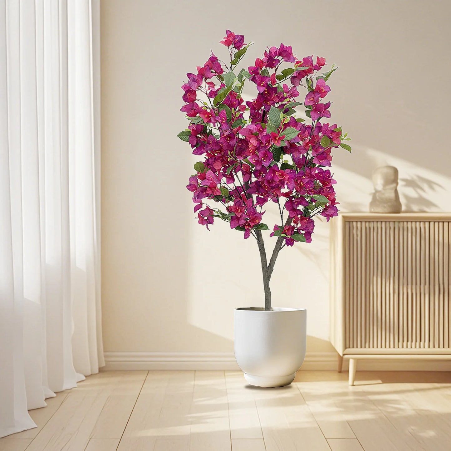 HiMISCN Bougainvillea Artificial Tree With Branches For Photography Studio