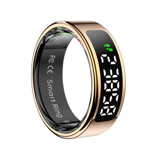 APWIKOGER R11 Smart Ring With Display Blood Oxygen Monitor