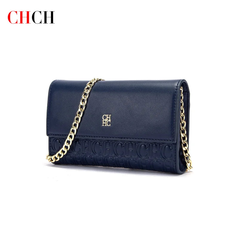 CHCH Women's Shoulder Bag with Magnetic Flip Chain Wallet