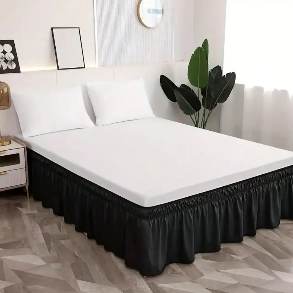 NONECN Breathable Dustproof Bed Skirt For Bedroom And Guest Room