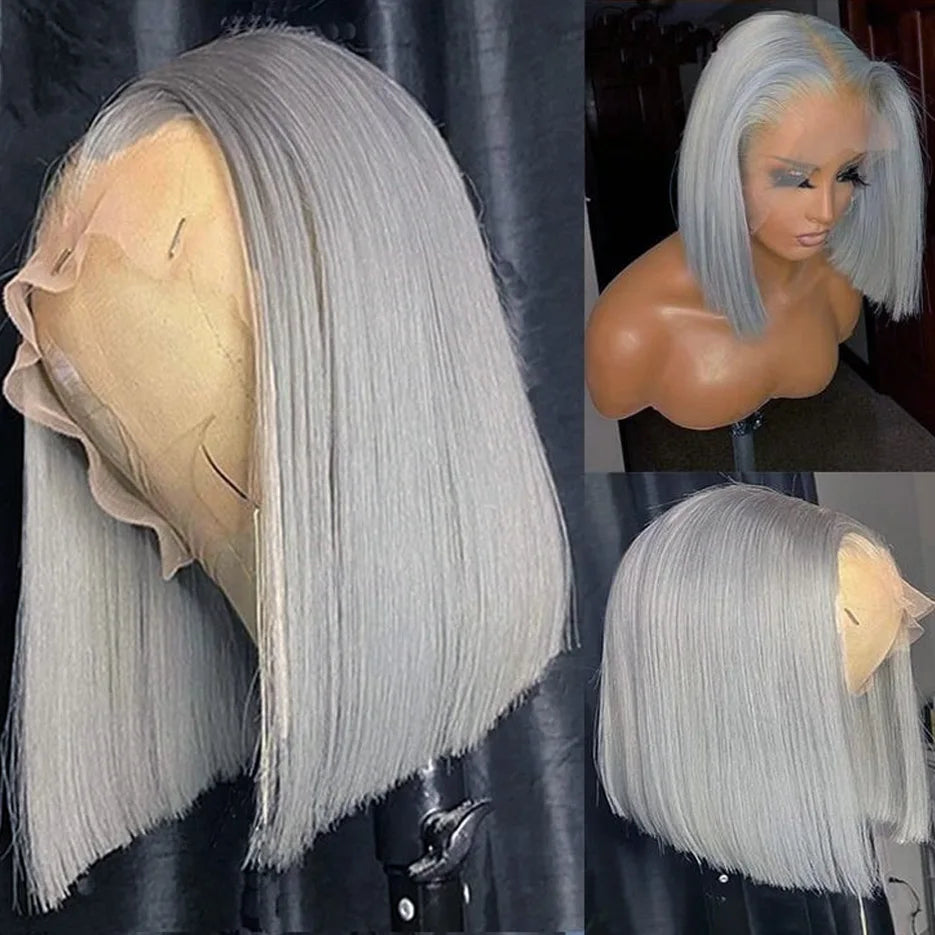 Monstar Remy Brazilian Lace Front Bob Wig For Women Human Hair Pre Plucked