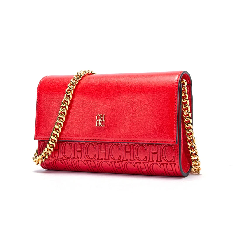 CHCH Women's Shoulder Bag with Magnetic Flip Chain Wallet