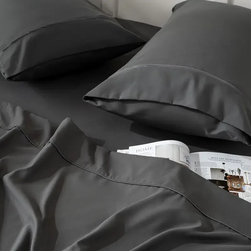 Bamboo Cooling Sheet Set for Hot Sleepers Breathable Comfort
