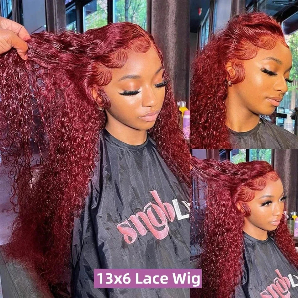 Quolive Hd Lace Front Wig Remy Brazilian Hair Deep Wave