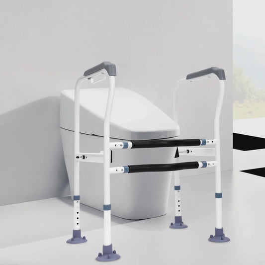 Clamp Adjustable Anti Slip Safety Toilet Handrail For Shower