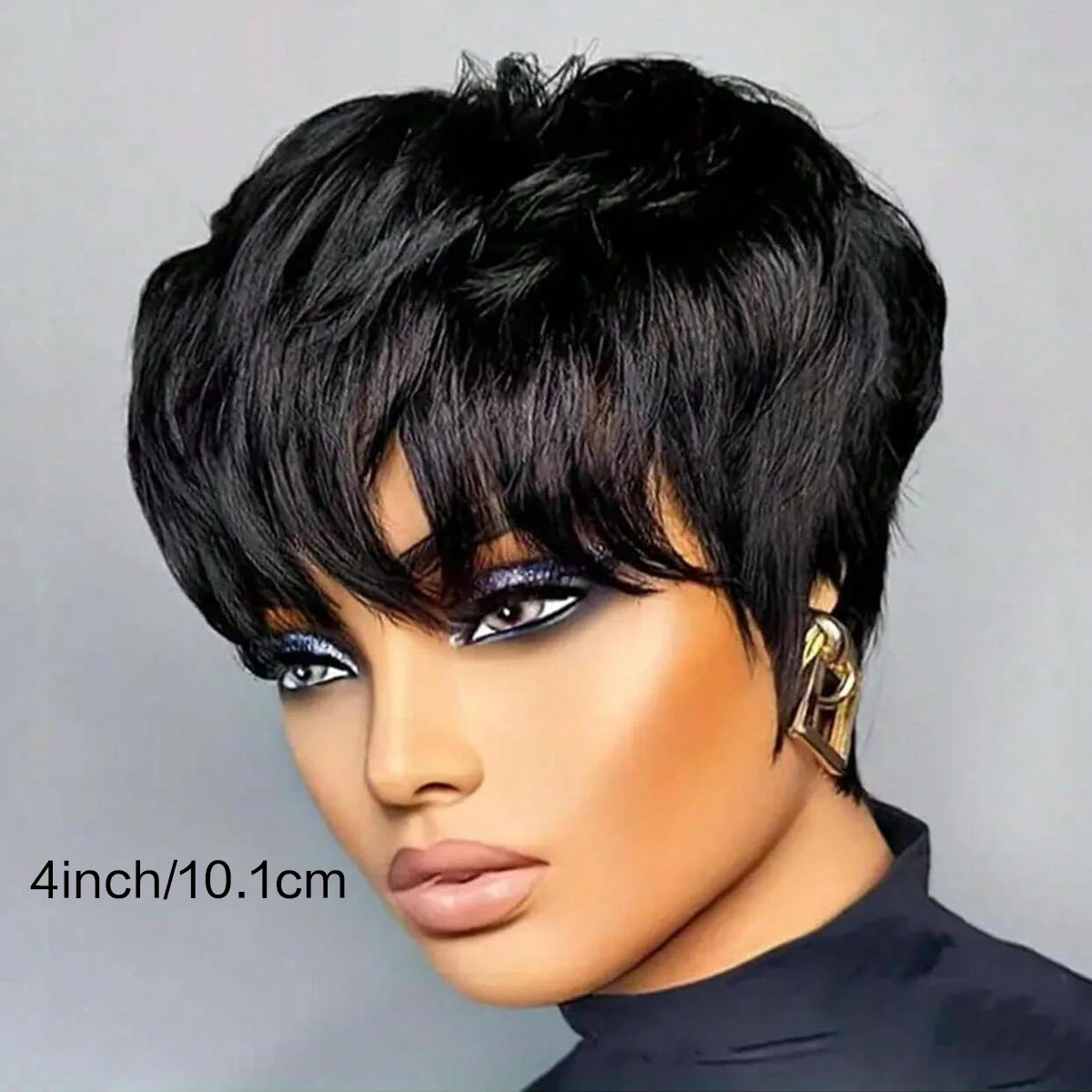 Short Bob Wig For Women Pixie Cut Glueless Lace Front