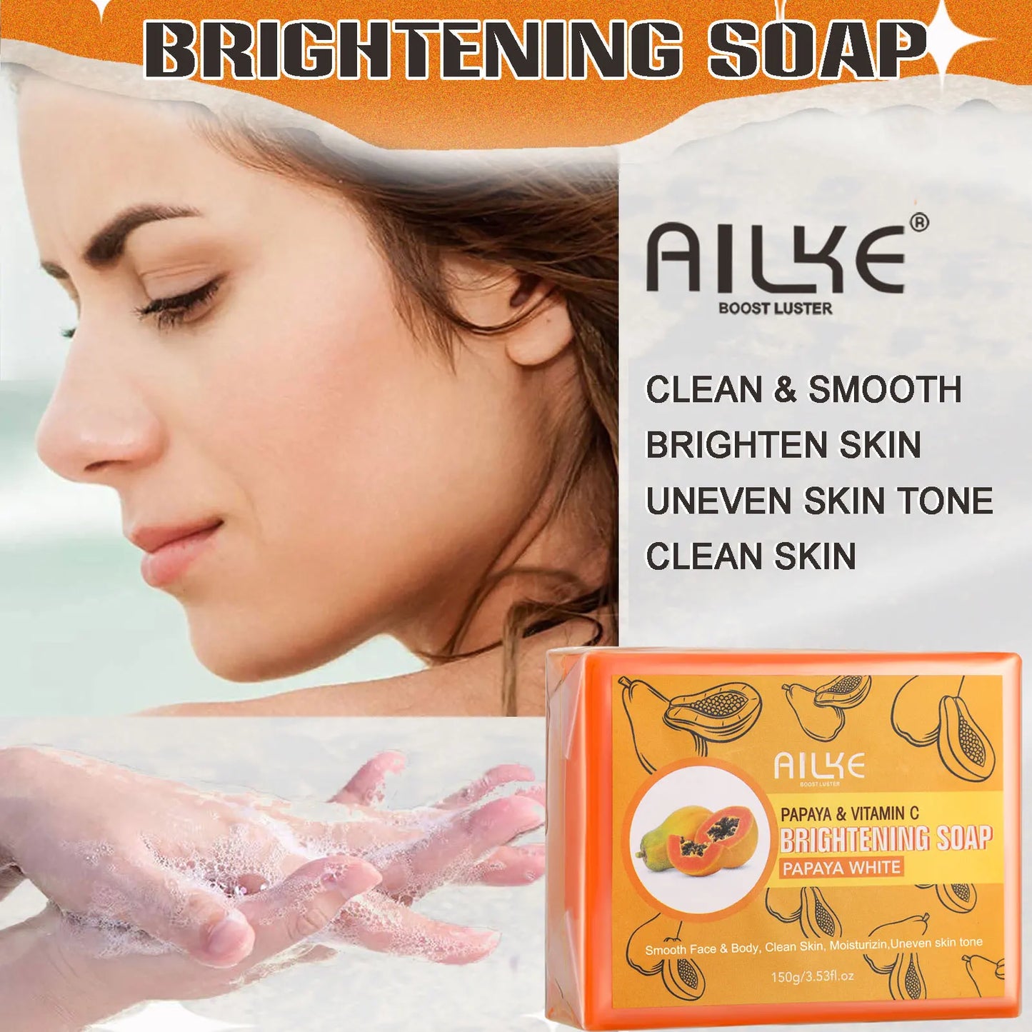 AILKE Glutathione 5-in-1 Women Skin Care Kit, With Body Lotion,  Serum, Dark Spot Removal Cream, Body Cream, Brightening Soap
