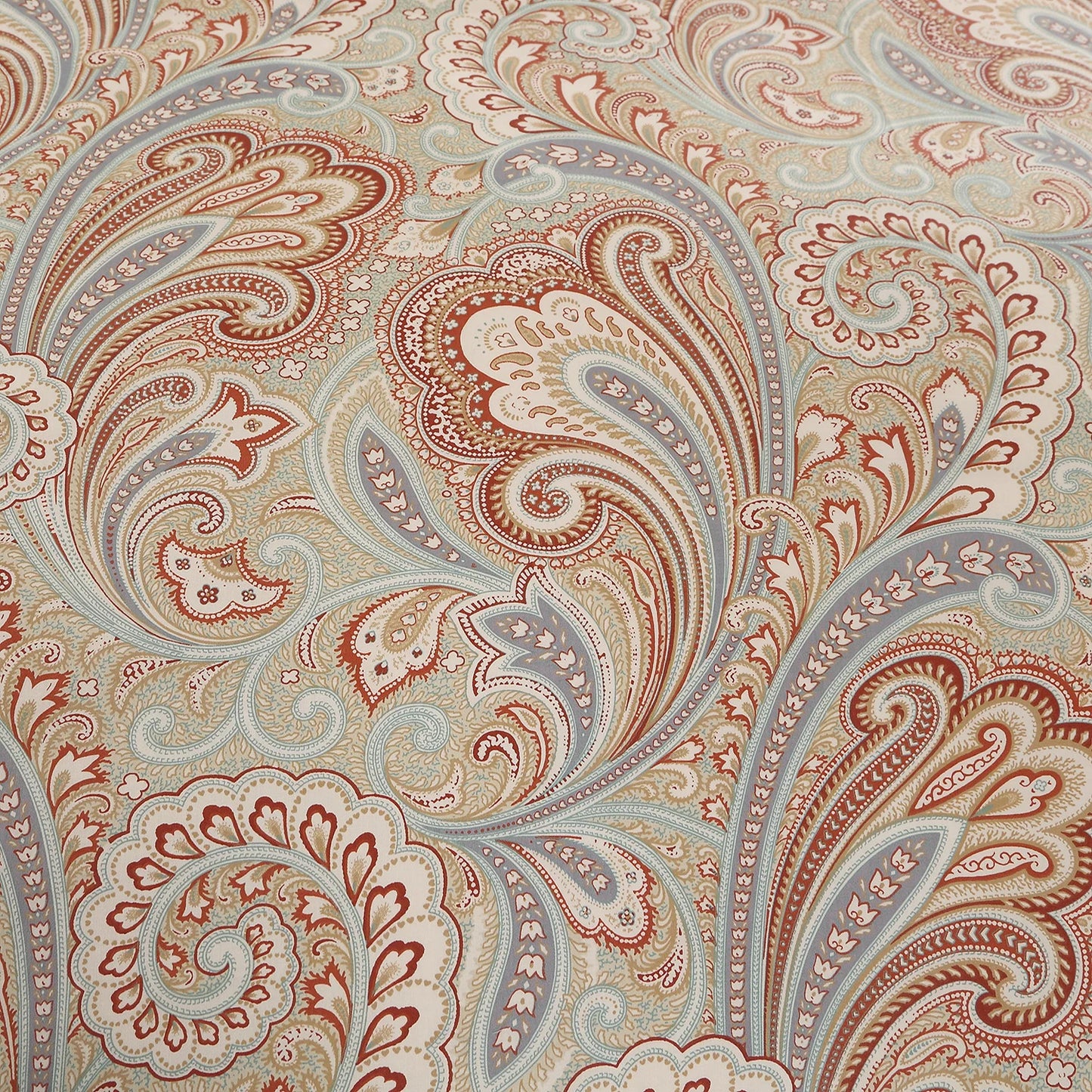 LISSTHERCN 3 Piece 600TC Egyptian Cotton Duvet Cover Set Boho Paisley